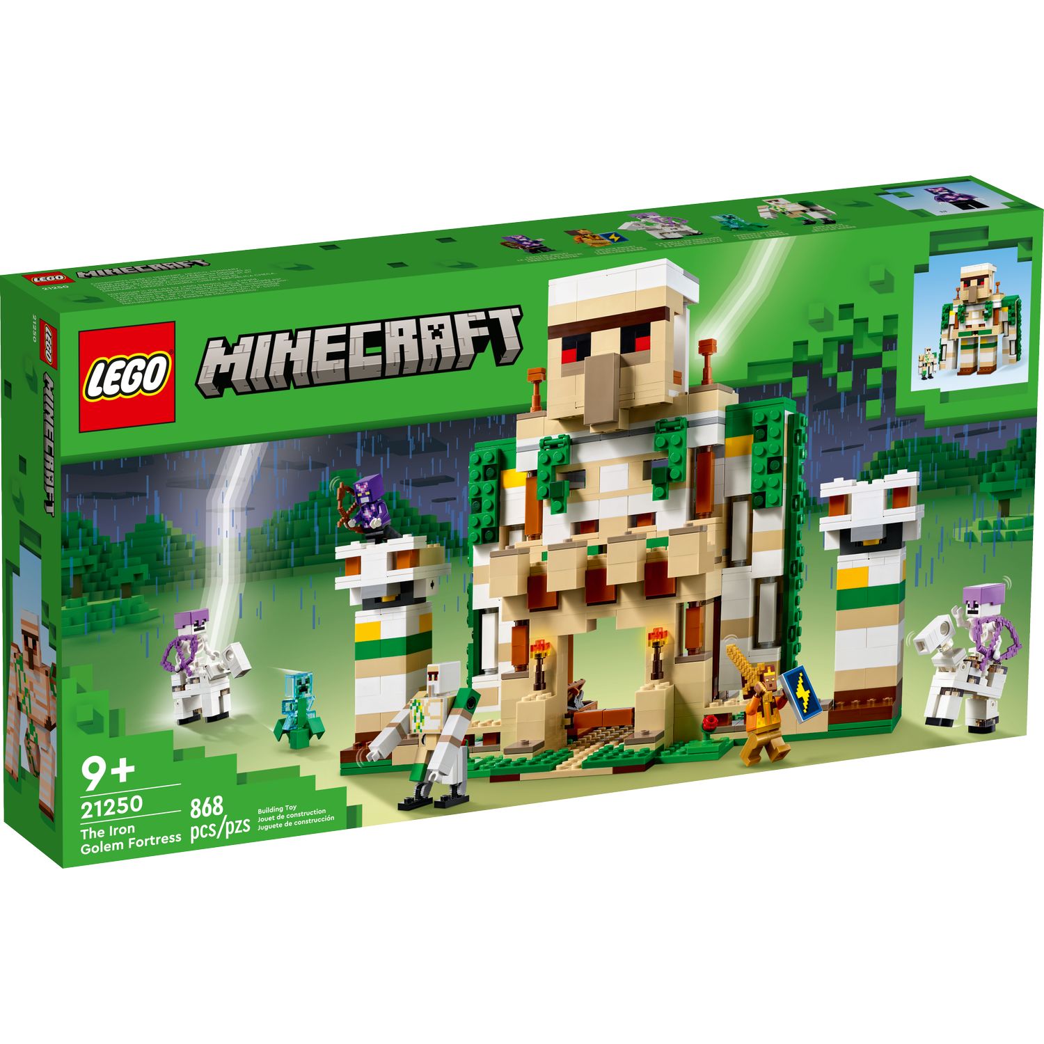 Конструктор LEGO Minecraft The Iron Golem Fortress 21250 купить по цене  10499 ₽ в интернет-магазине Детский мир