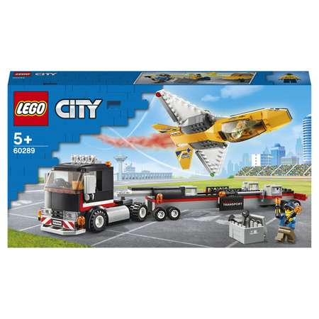 Конструктор LEGO City Транспортировка самолёта блочный