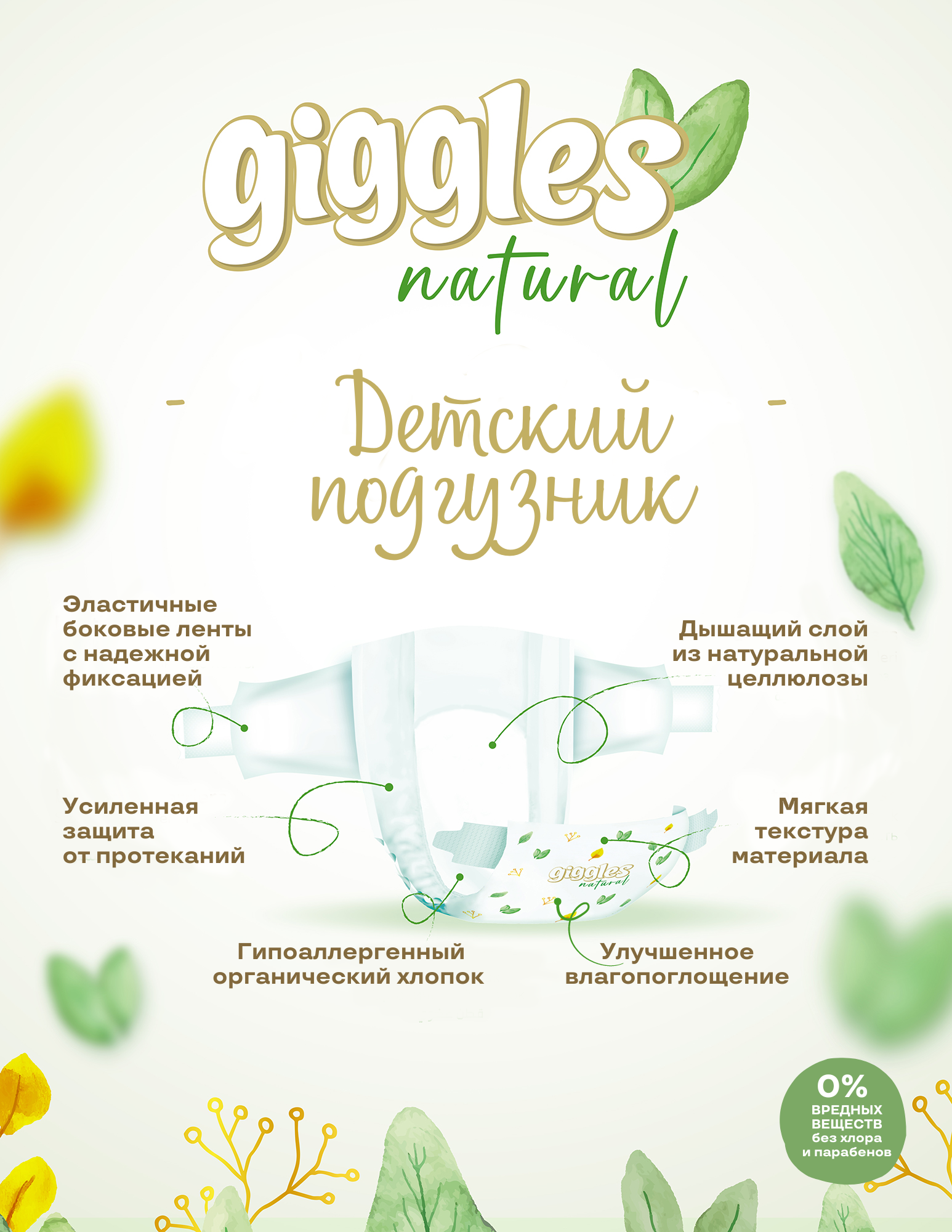 Подгузники Giggles 3 - фото 4