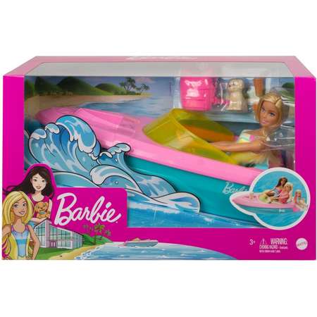 Кукла Barbie и лодка GRG30