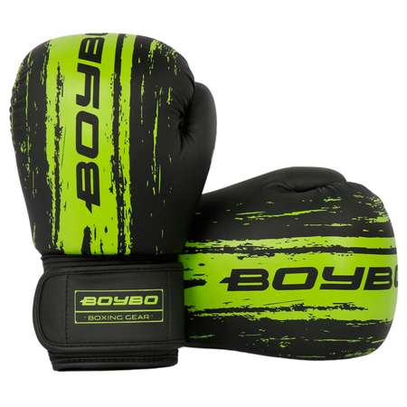 Перчатки боксерские BoyBo Stain BGS322 зеленый 4 OZ