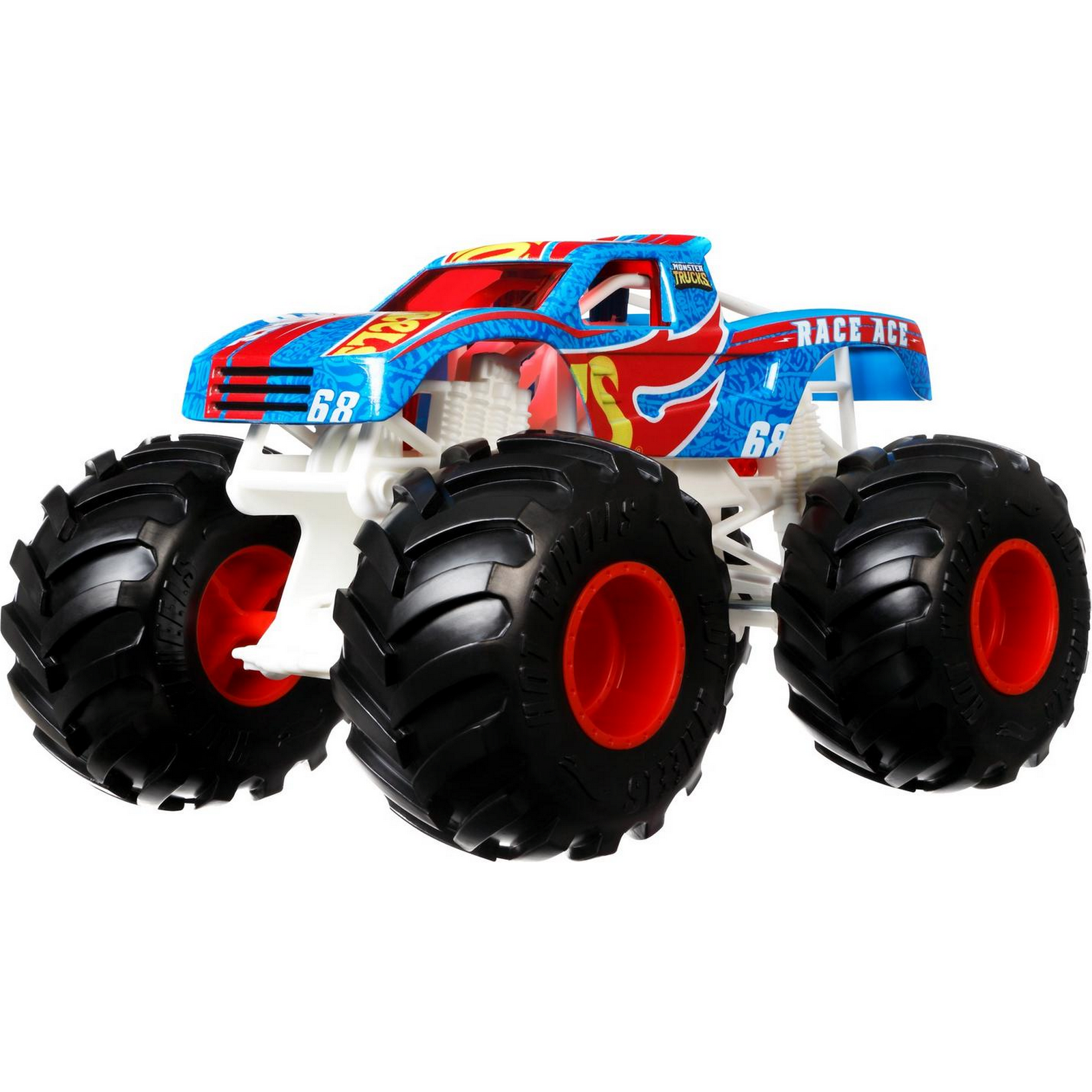 Машинка Hot Wheels Monster Trucks большой Рэйс Эйс GTJ37 FYJ83 - фото 1