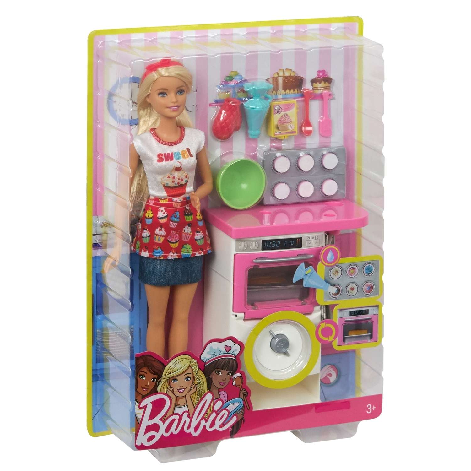 Кукла Barbie Пекарь с набором для выпечки FHP57 FHP57 - фото 3