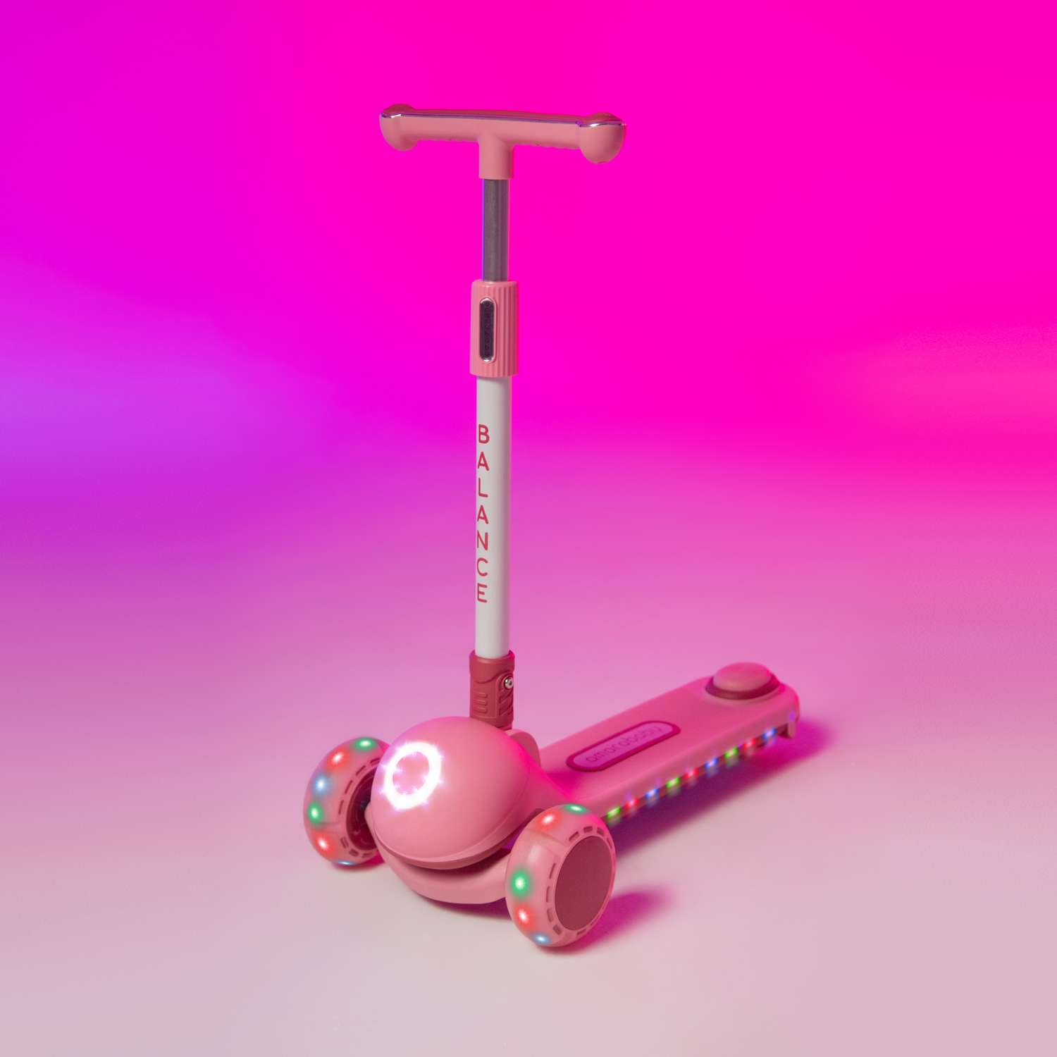 Самокат AmaroBaby трехколесный Balance розовый - фото 2