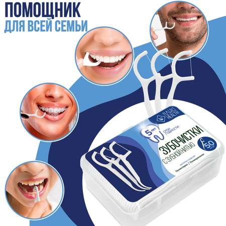 Флоссер Nak!d зубочистка 200 шт 4 упаковок