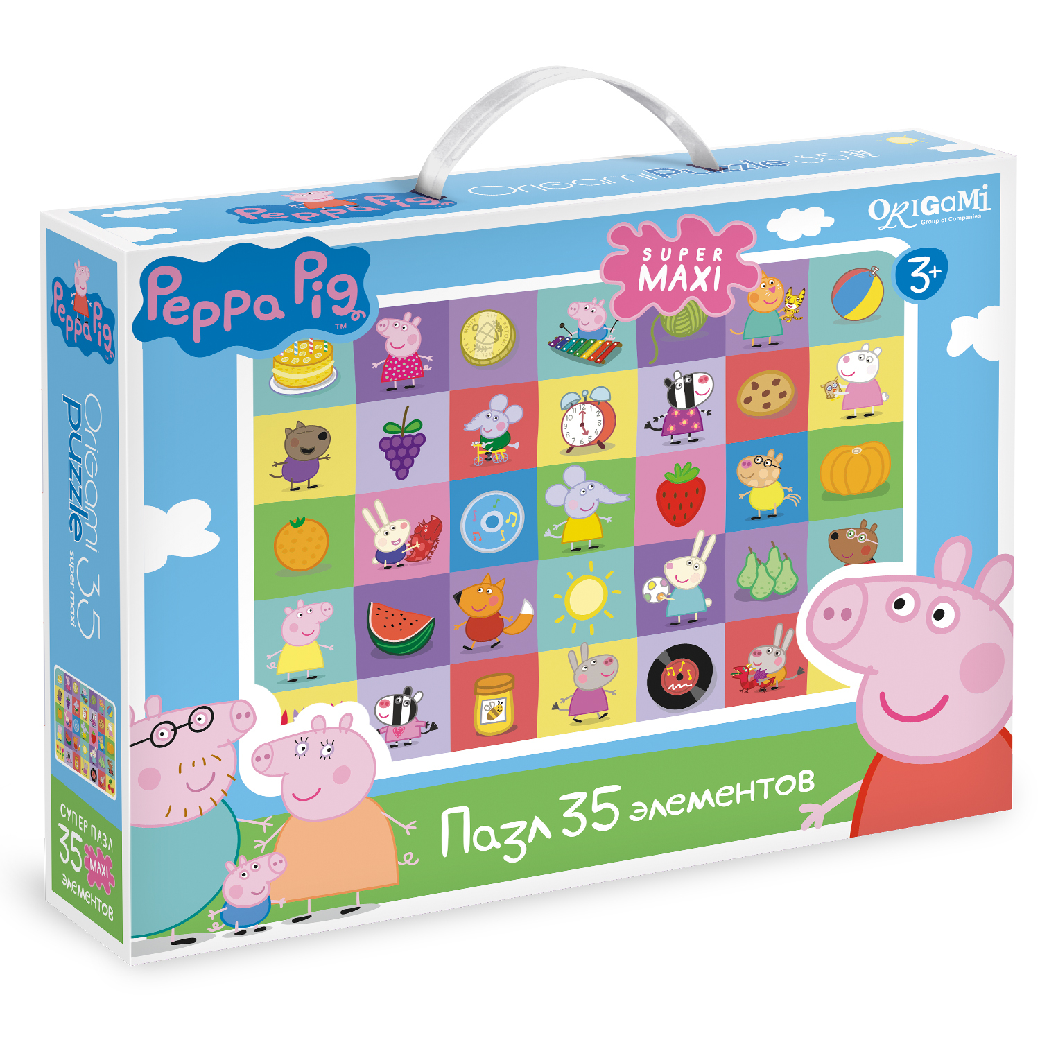 Пазлы ORIGAMI Peppa Pig 35 эл. в ассортименте - фото 3