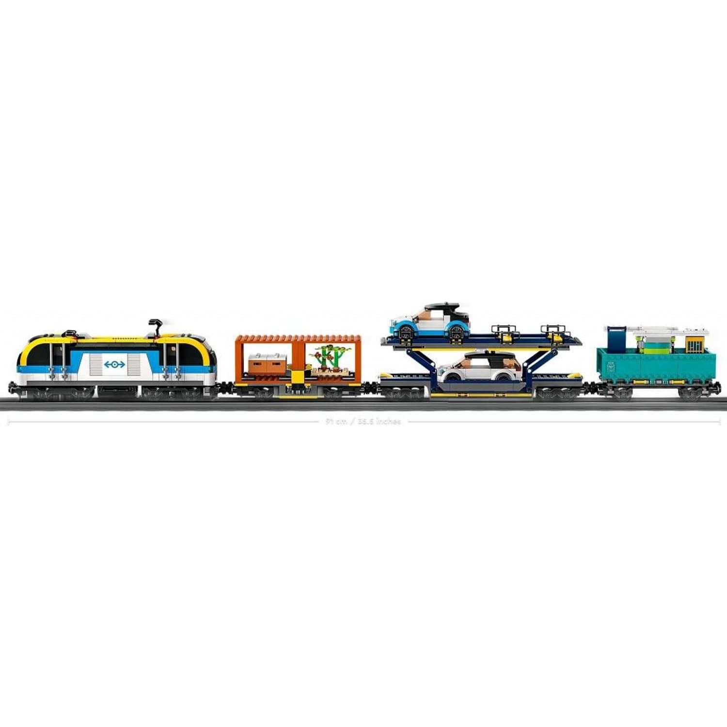 Конструктор LEGO City Trains Товарный поезд 60336 - фото 4