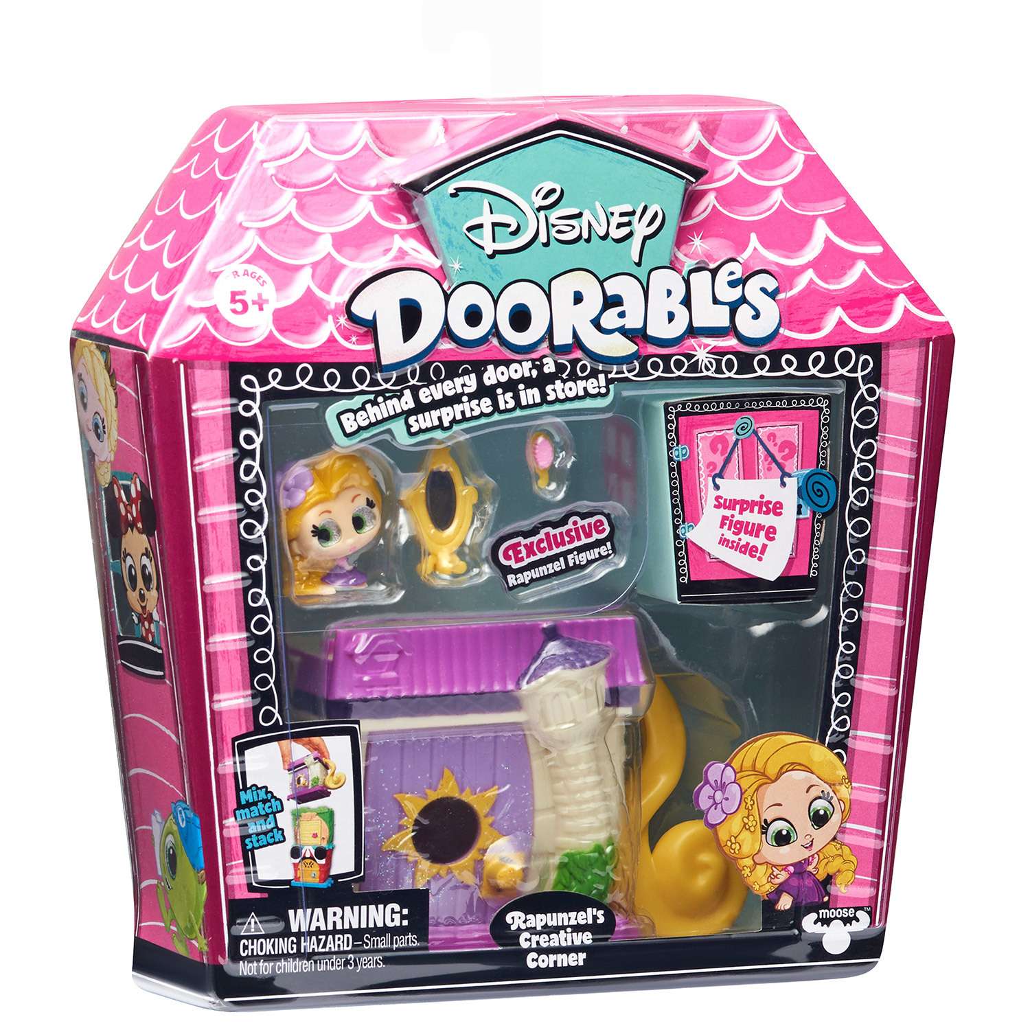 Мини-набор игровой Disney Doorables Рапунцель Запутанная история с 2 фигурками (Сюрприз) 69414 - фото 2