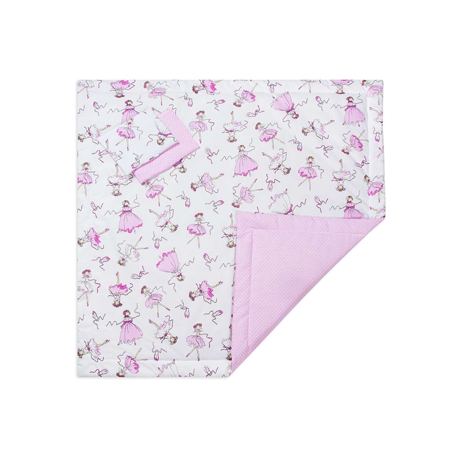 Конверт-одеяло Чудо-чадо для новорожденного на выписку Времена года балерины/розовый - фото 4