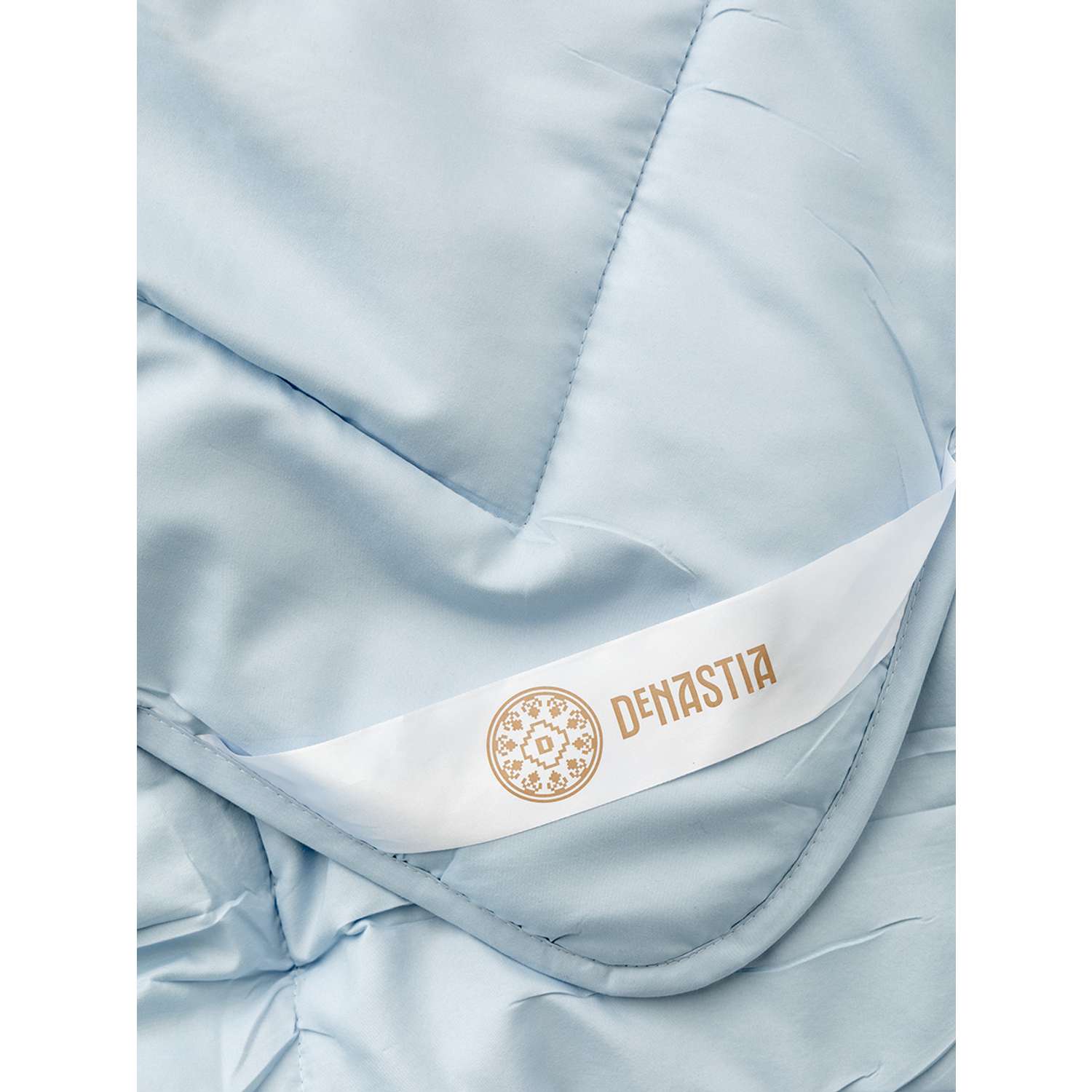 Одеяло/покрывало DeNASTIA 200x220 см голубой R020019 - фото 4