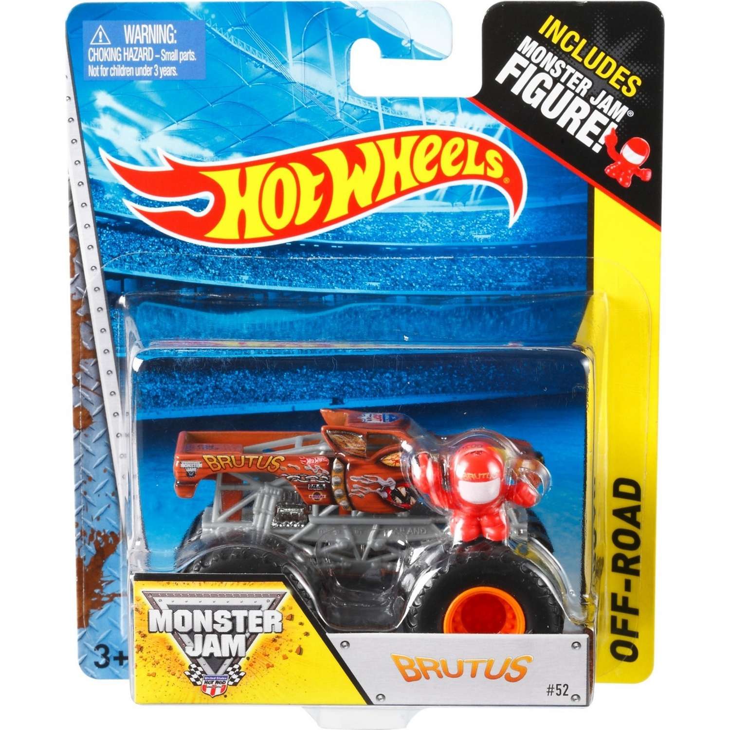 Машина Hot Wheels Monster Jam 1:64 Брут X8979 21572 - фото 2