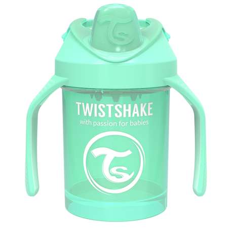 Поильник-непроливайка Twistshake Пастельный зелёный 230 мл 4 мес+