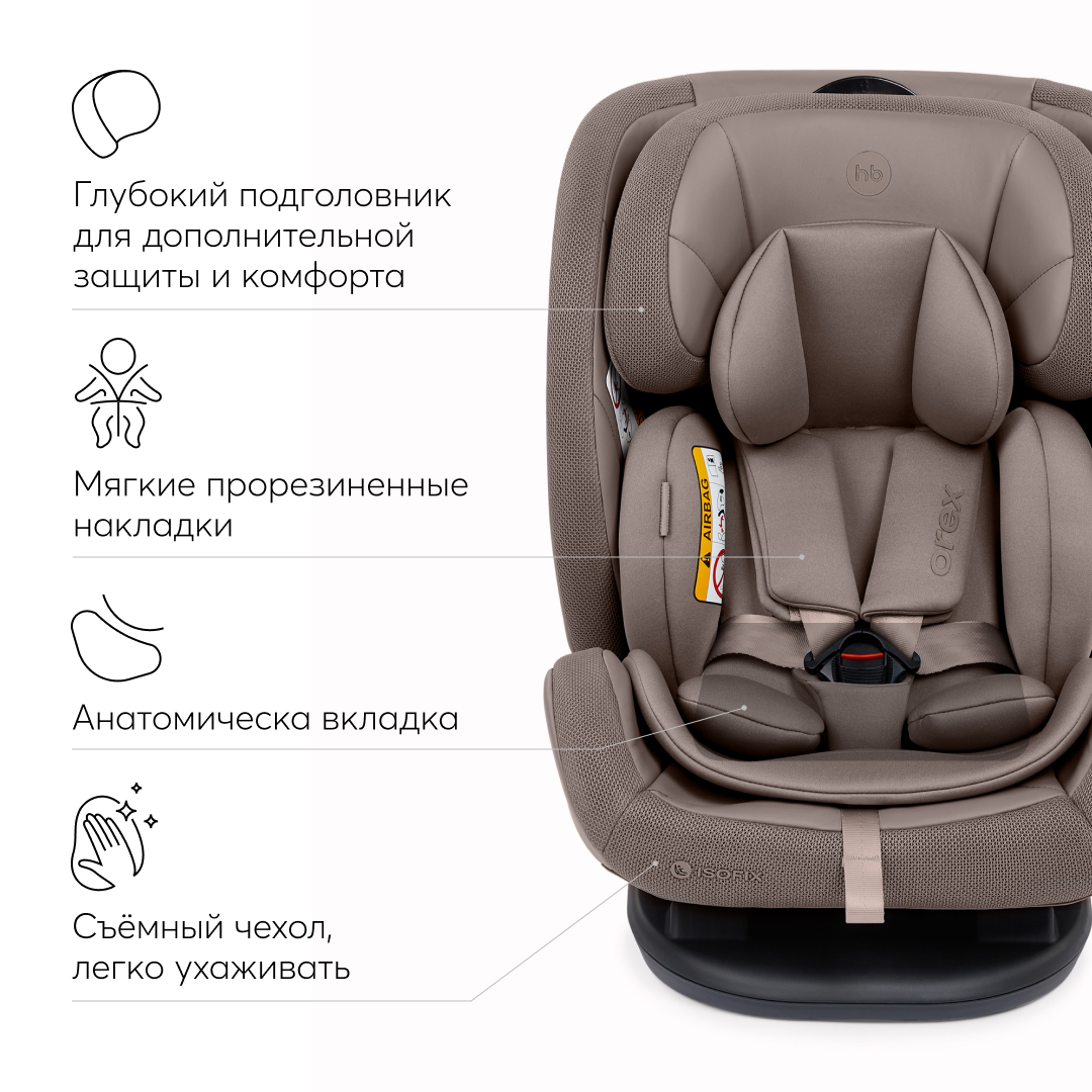 Автокресло Happy Baby Orex Isofix 0+/1/2/3 (0-36 кг) - фото 11