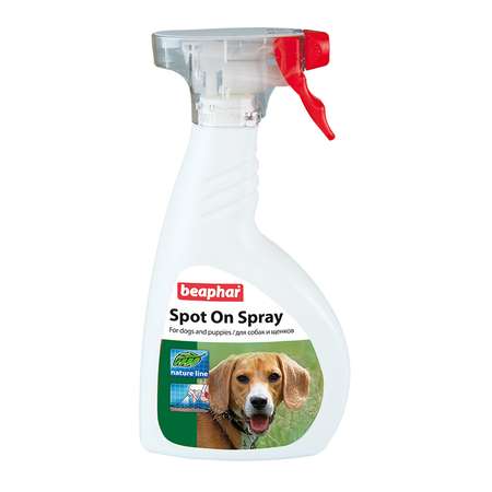 Спрей для собак Beaphar Spot On Spray от клещей и блох с маслом маргозы и лаванды 400мл