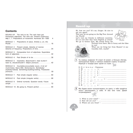 Дидактические материалы Просвещение Английский язык Сборник грамматических упражнений 4 класс