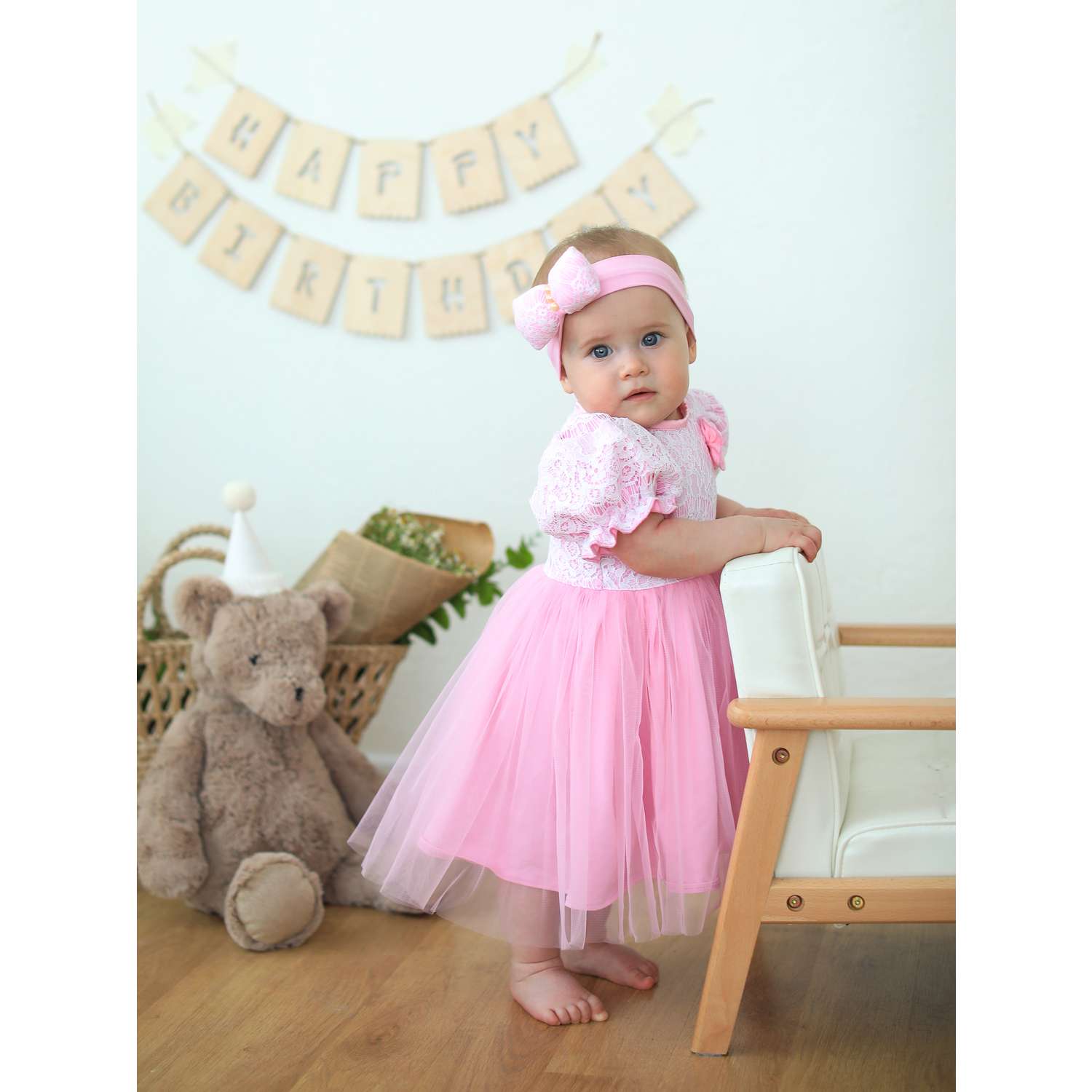 Платье Trendyco kids ТК503/розовый - фото 1