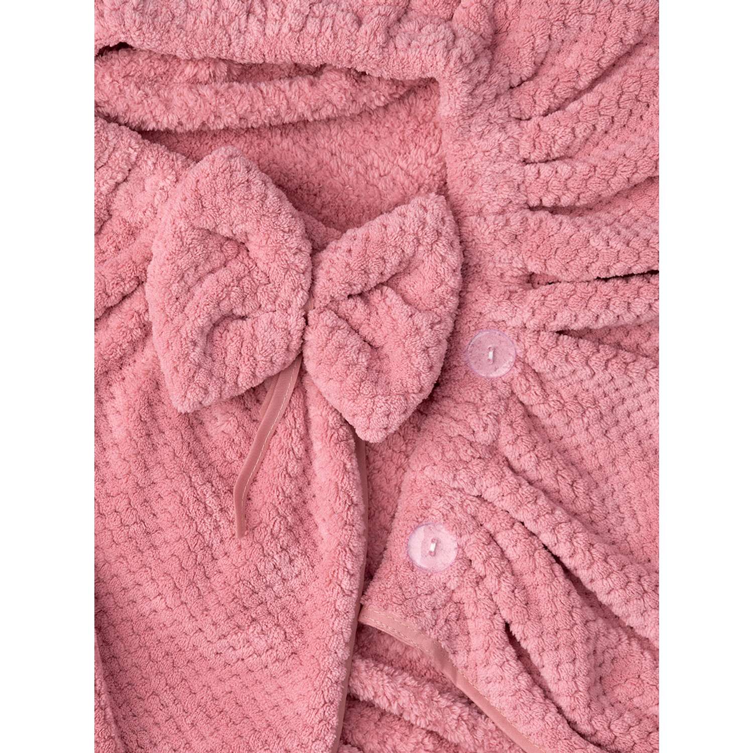 Юбка для сауны DeNASTIA микрофибра 80x145 см соты розовый Q000058 - фото 5