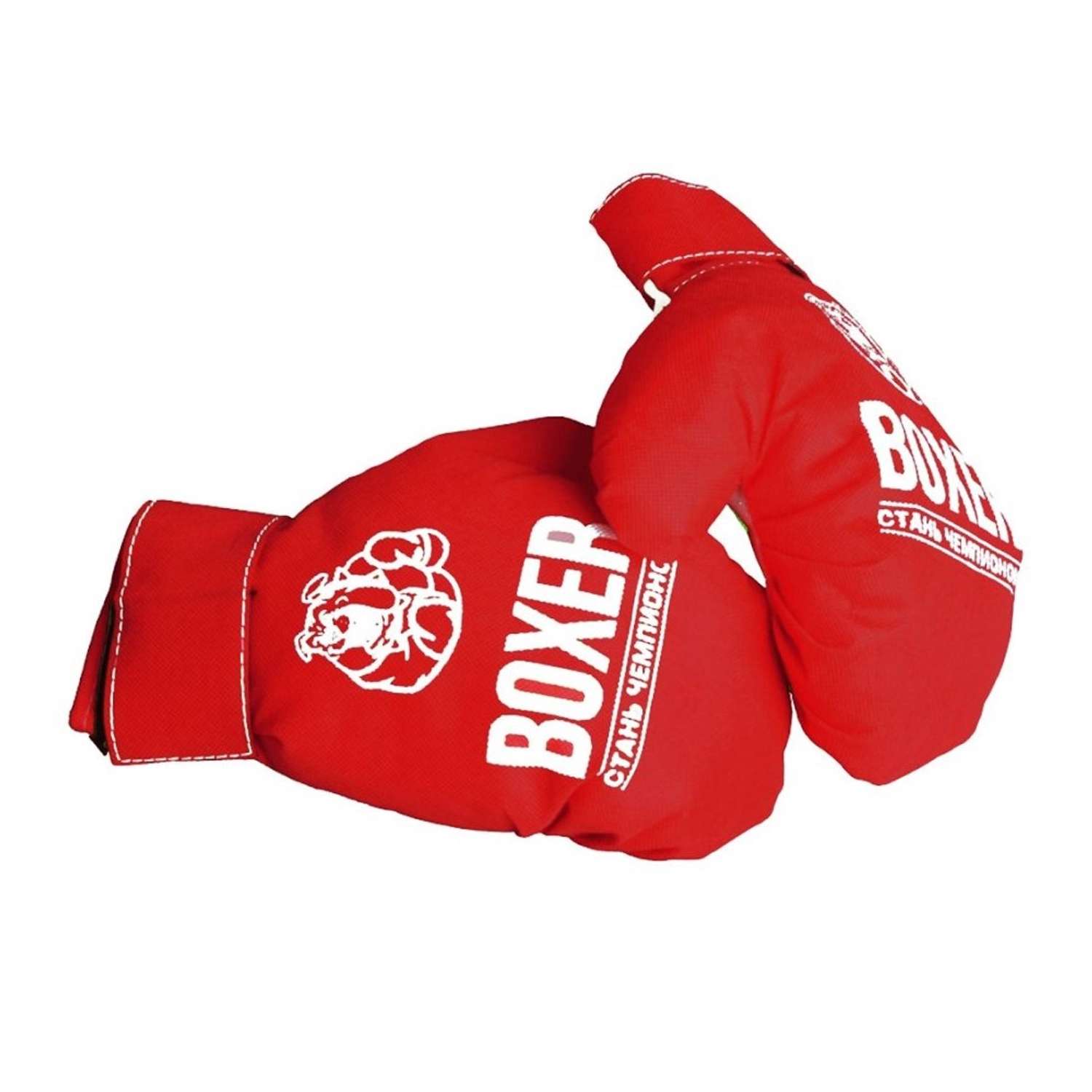 Боксерские перчатки Leader детские игровые красный - фото 1
