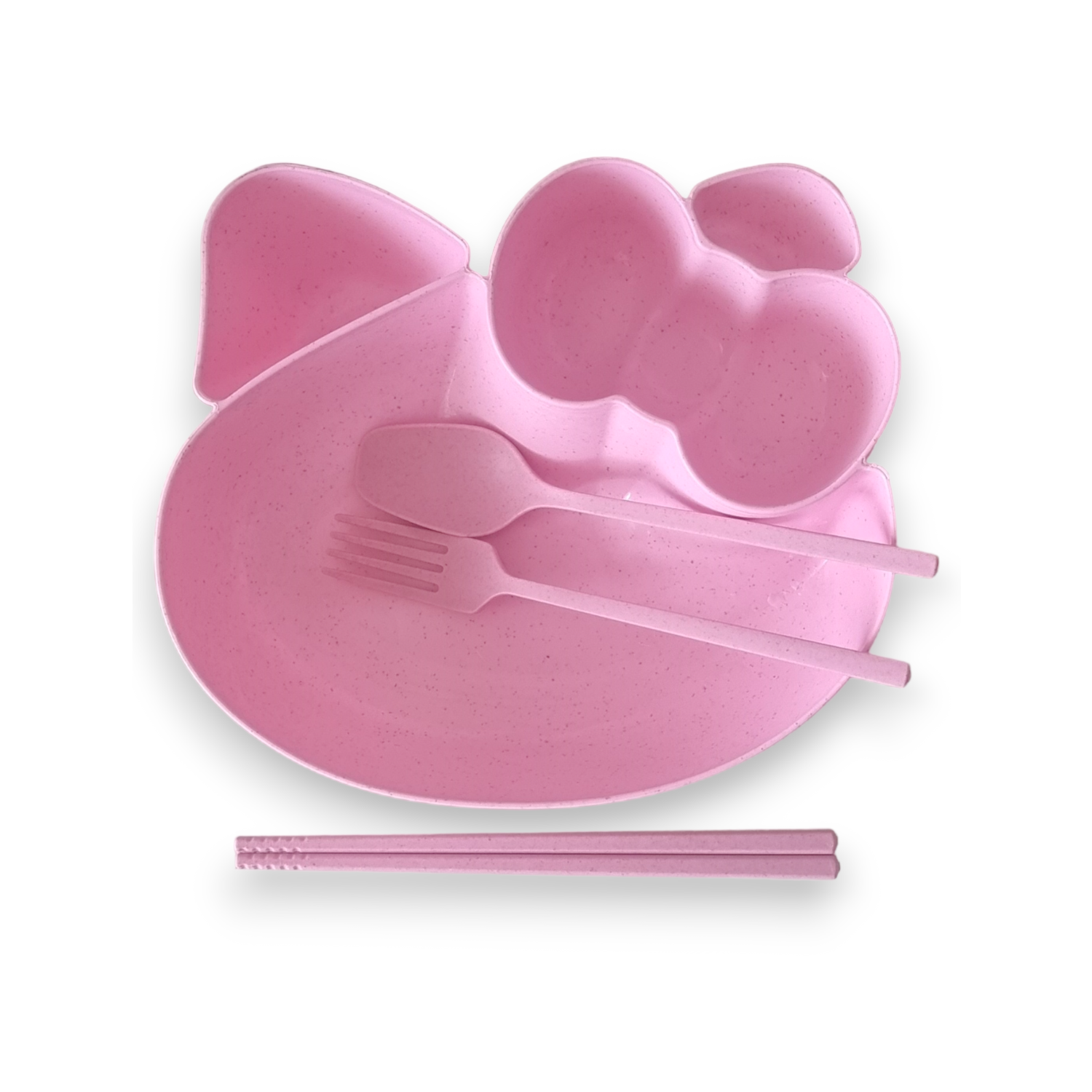 Набор детской посуды Добрый Филин Кошечка розовая 4 предмета - фото 14