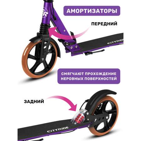 Самокат двухколесный складной CITYRIDE 200/200