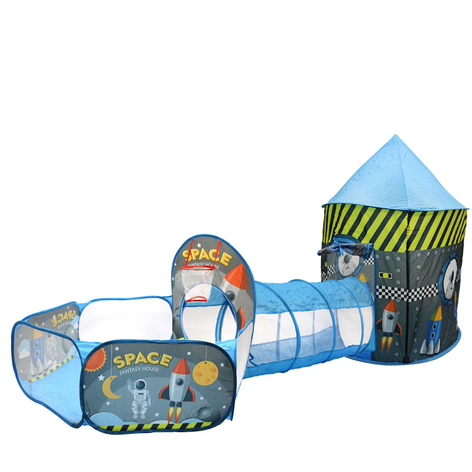 Детская палатка Veld Co домик игровой сухой бассейн тоннель корзина для игрушек - фото 1