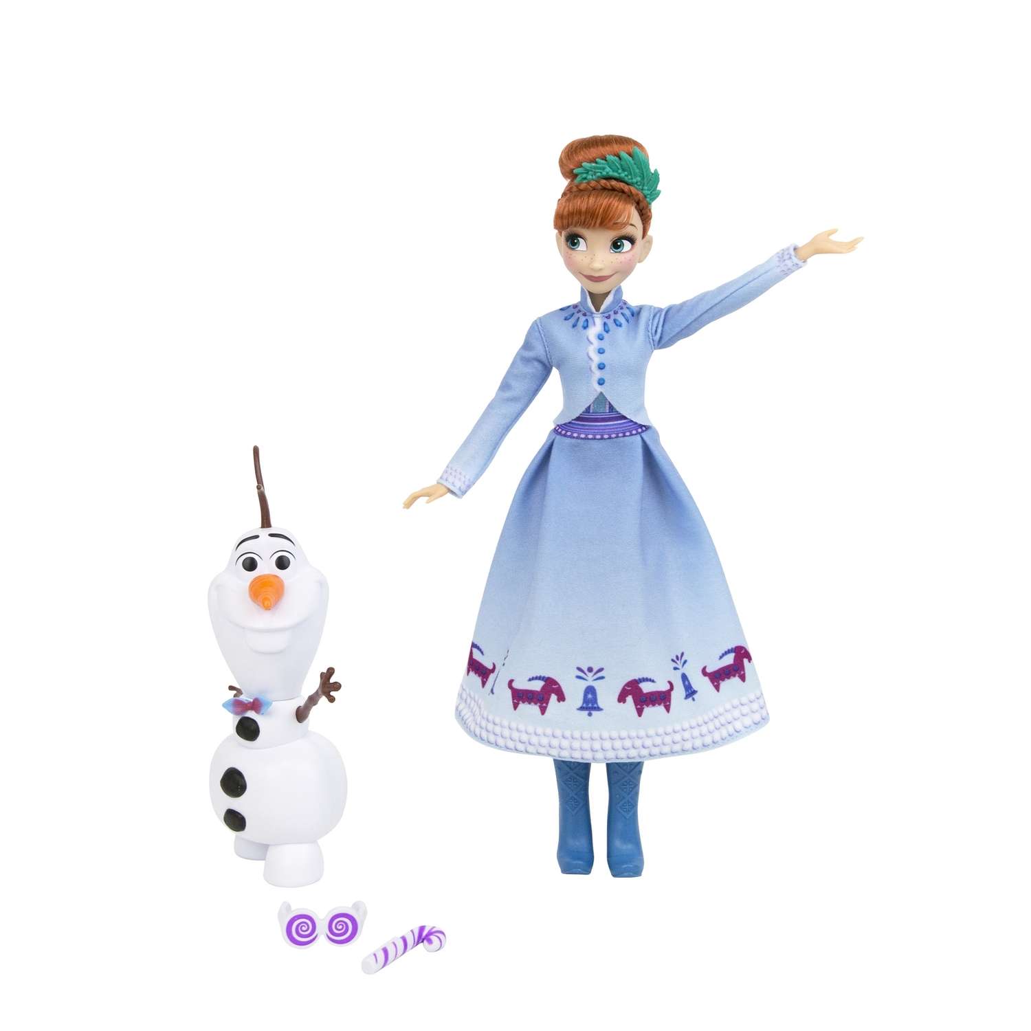 Кукла Disney Frozen Холодное Сердце Рождество Анна и Олаф C3382EU4 - фото 3
