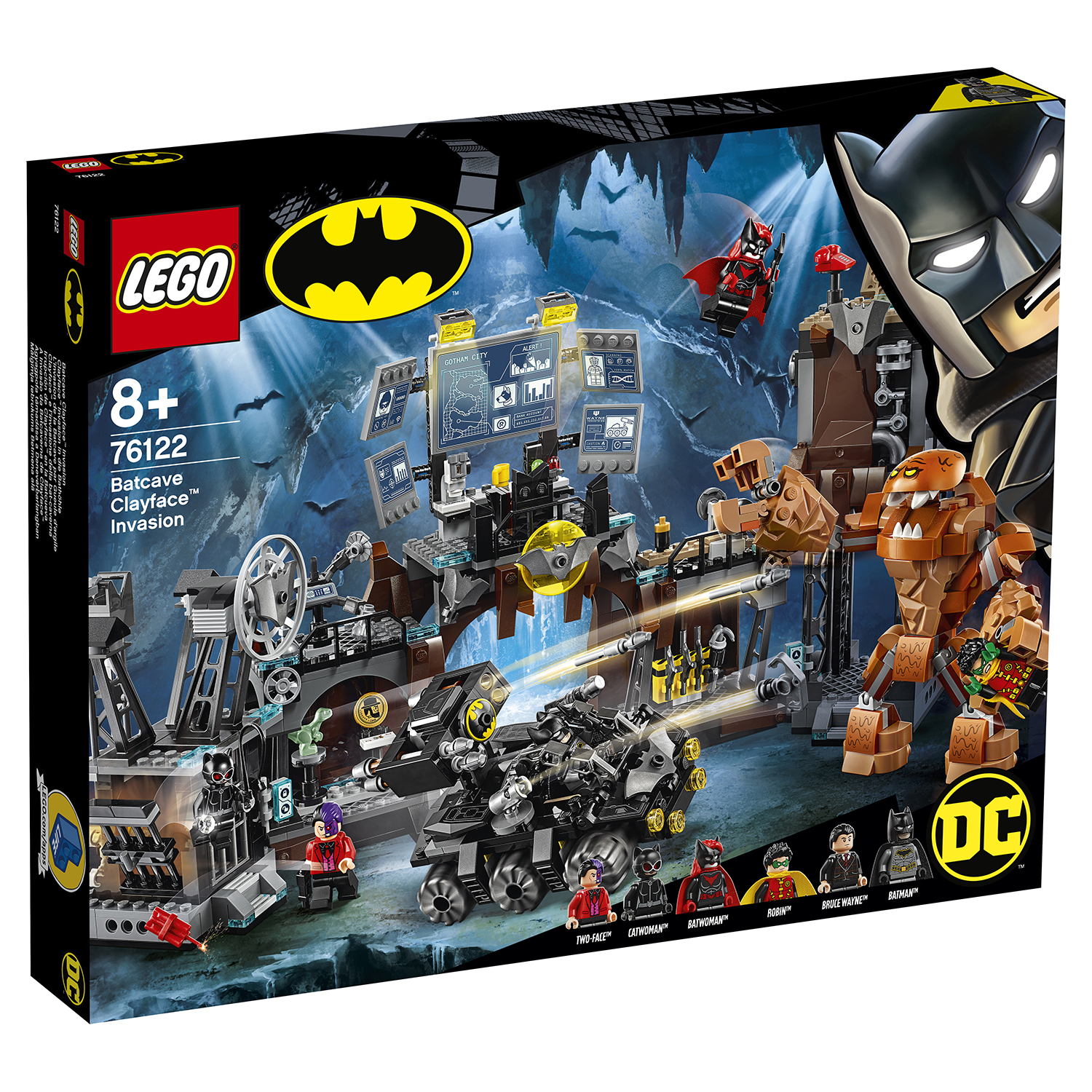 Конструктор LEGO DC Super Heroes Вторжение Глиноликого в бэт-пещеру 76122  купить по цене 4999 ₽ в интернет-магазине Детский мир