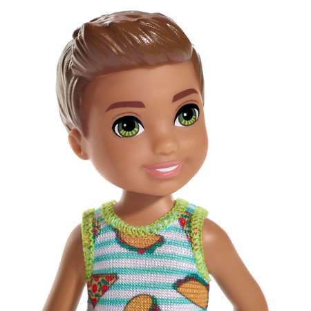 Кукла Barbie Челси Шатен в комбинезоне с пиццей FXG78