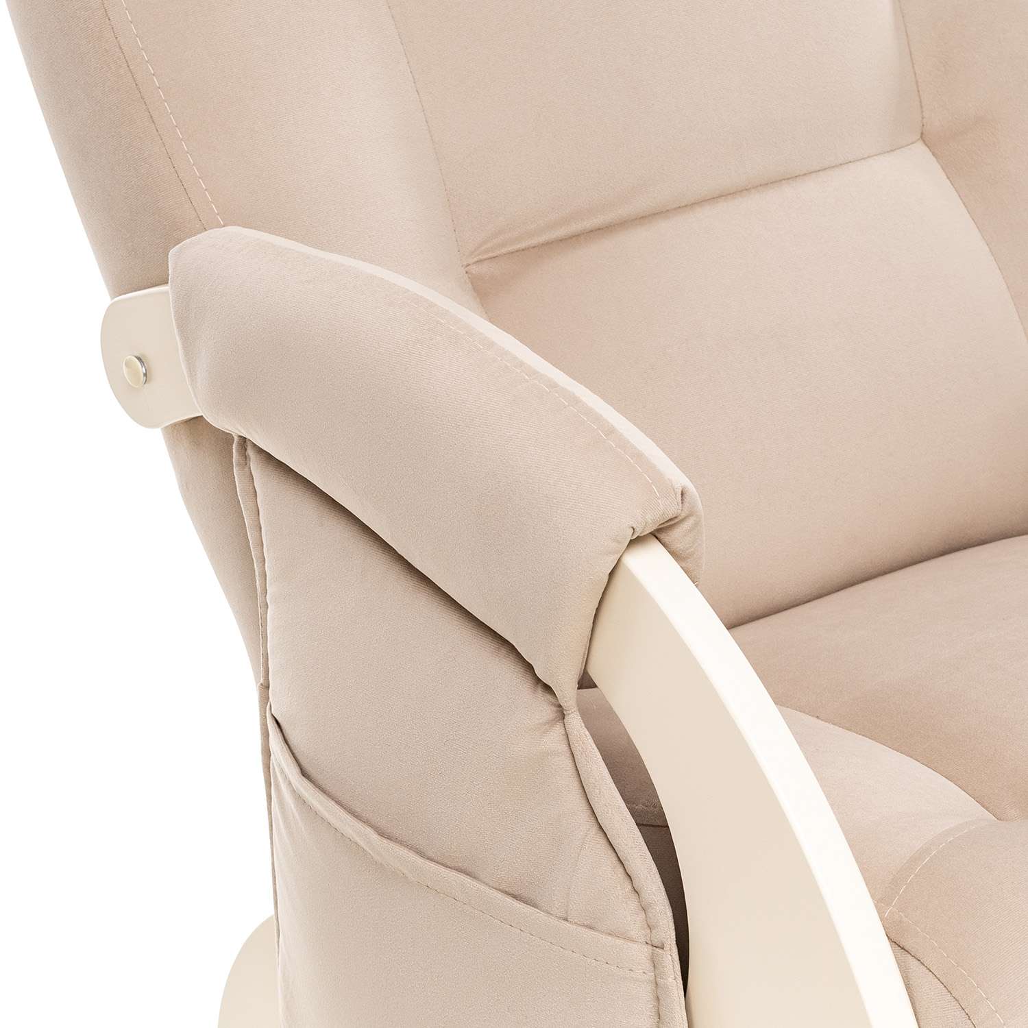Кресло для кормления Milli Ария с карманами дуб шампань / ткань V 18 - фото 9