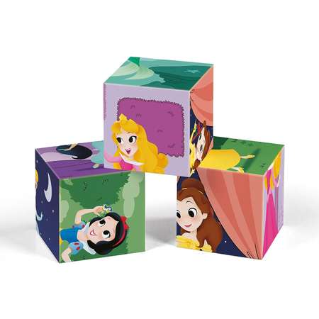 Кубики 12 шт CLEMENTONI Принцессы Disney