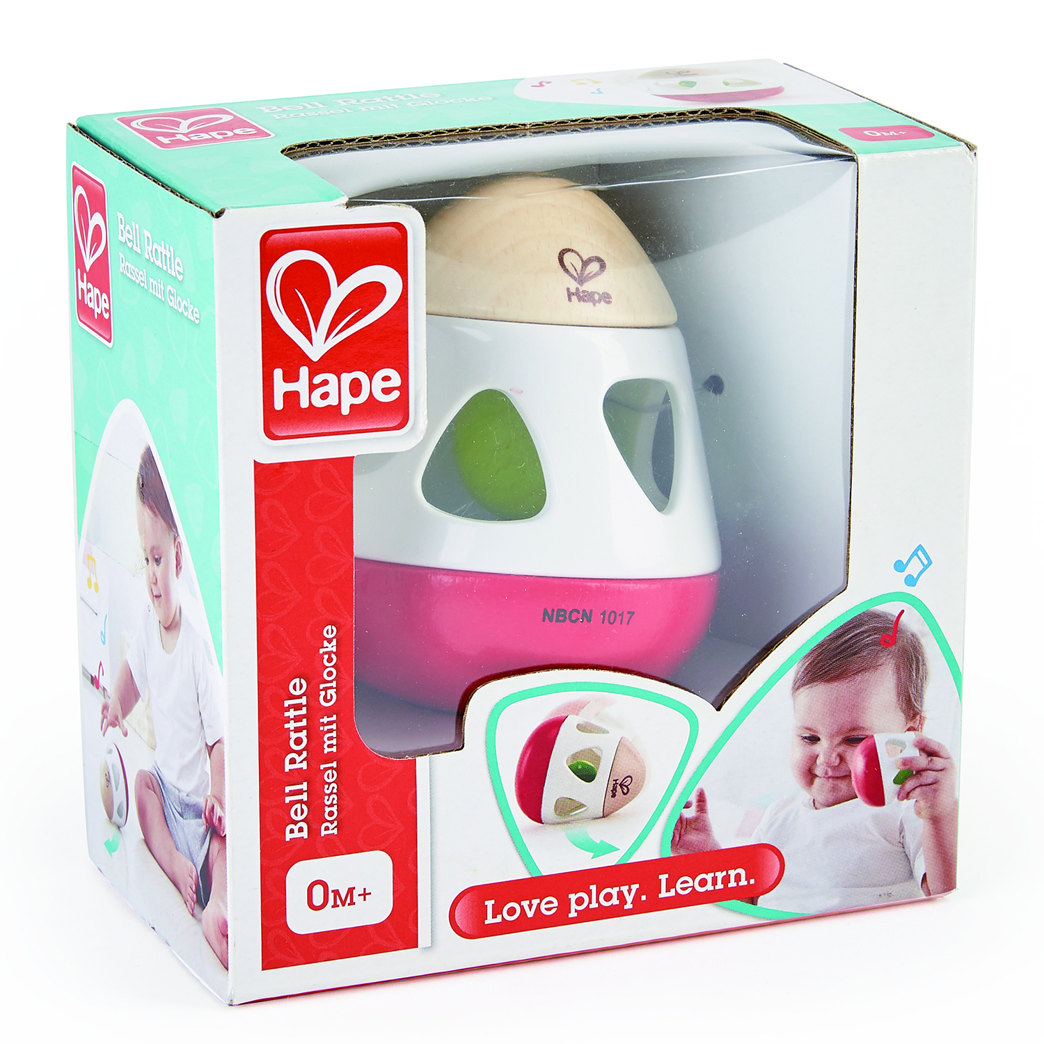 Игрушка для малышей 3в1 HAPE неваляшка бумеранг Звон колокольчика E0016_HP - фото 5