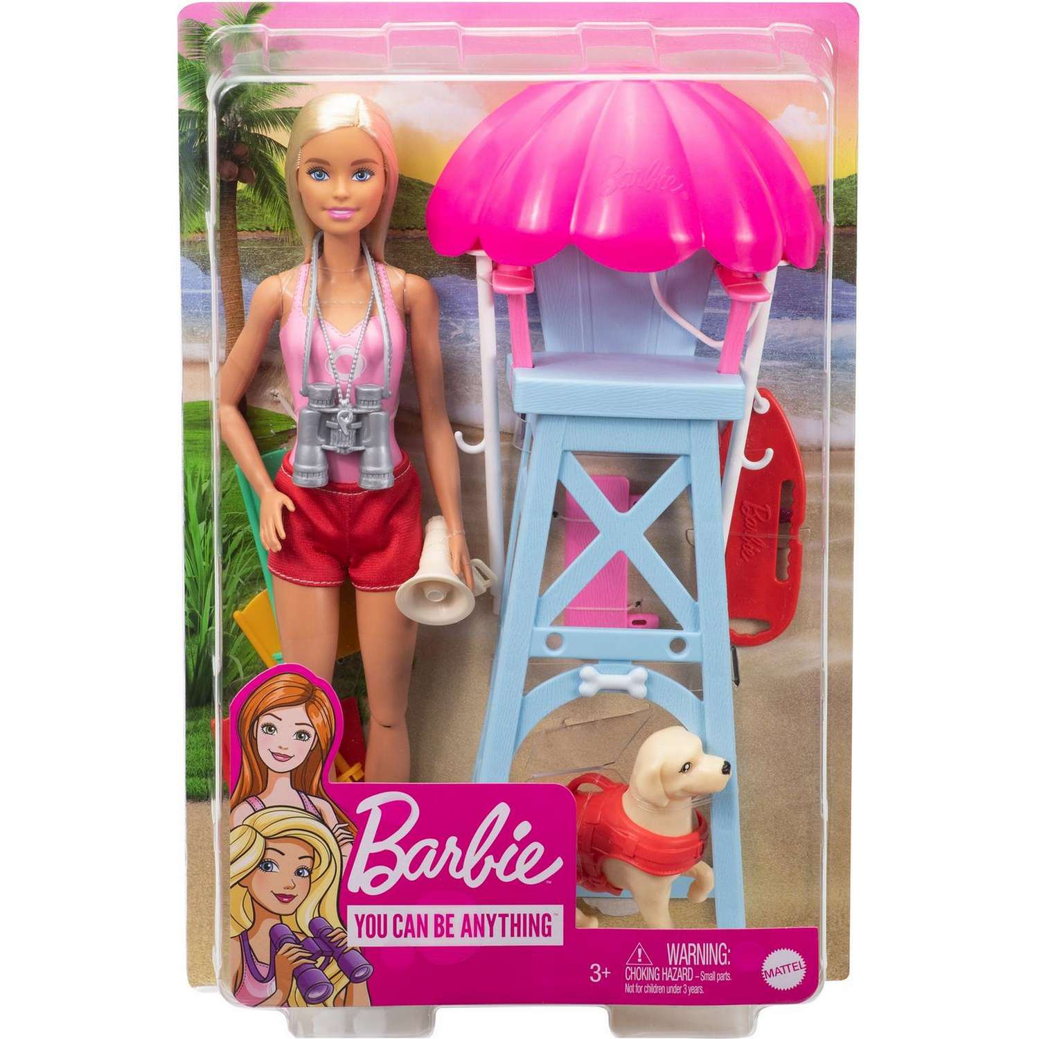 Набор игровой Barbie Пляжный спасатель кукла+питомец+аксессуары GTX69 GTX69 - фото 2