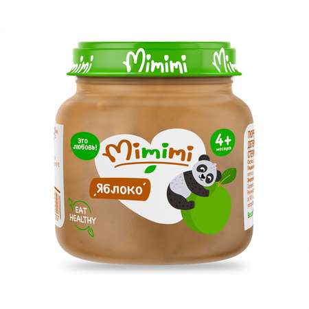 Пюре Mimimi из яблок 80г с 4месяцев