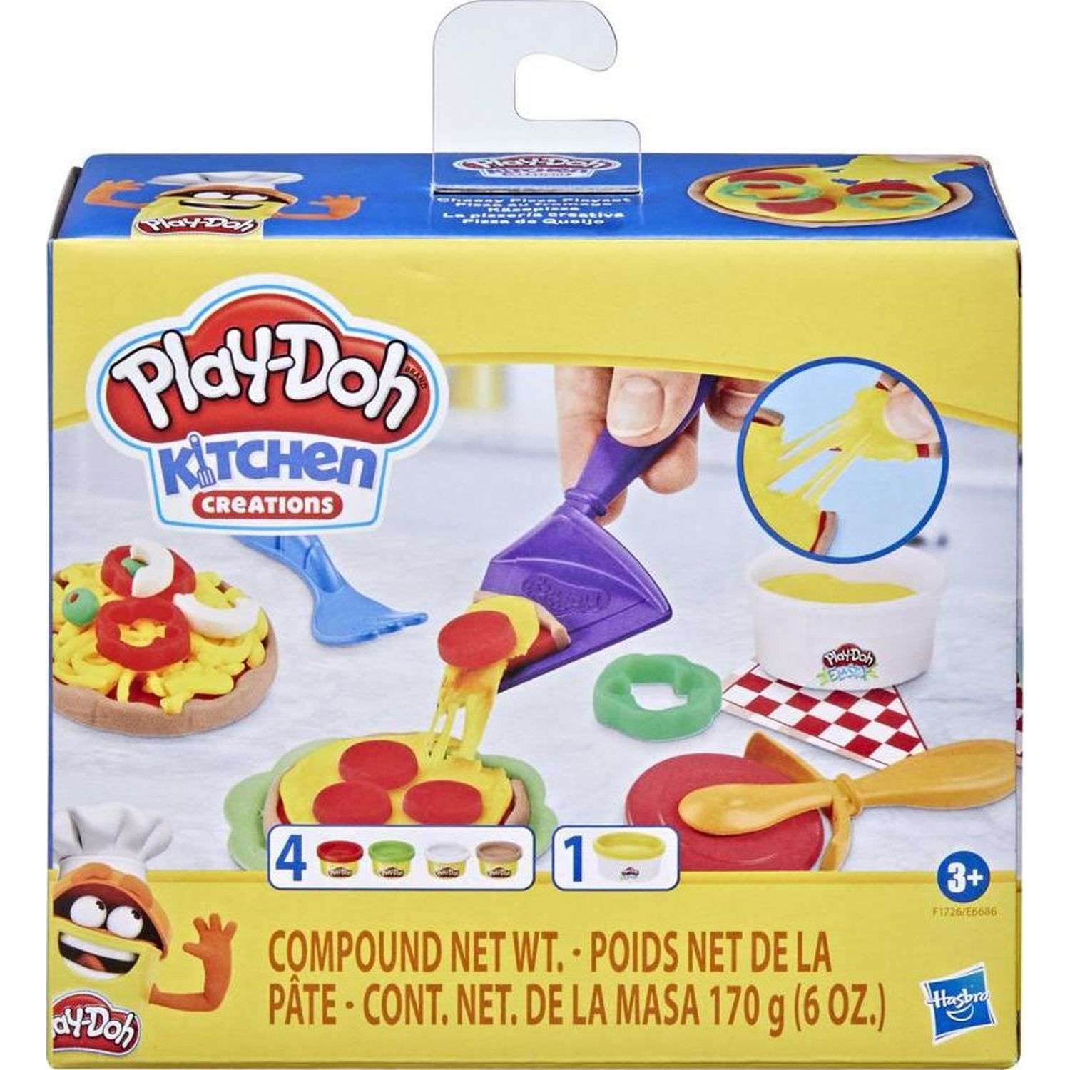 Набор игровой Play-Doh Масса для лепки Любимые блюда Сырная пицца F17265L0 - фото 1