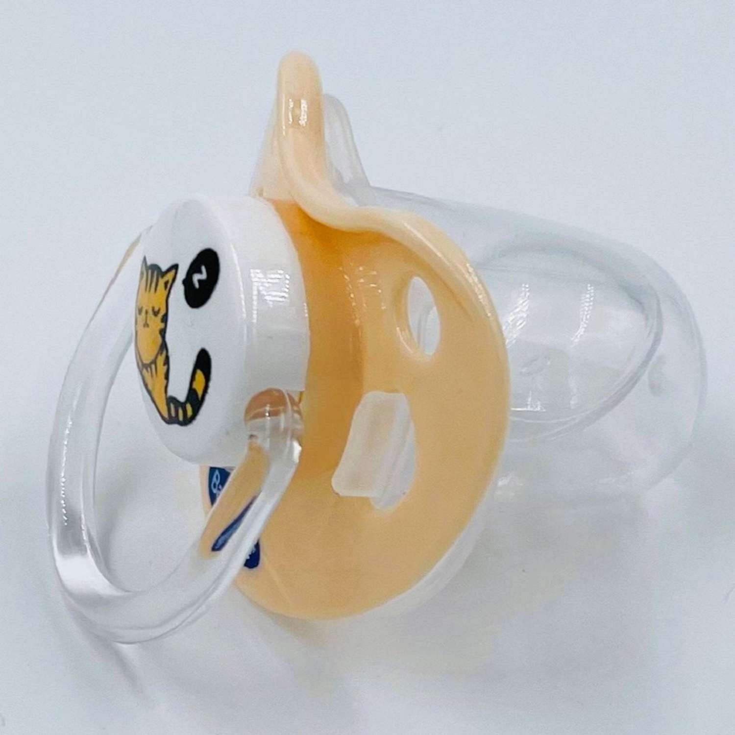 Соска-пустышка BabyTime ортодонтическая с защитным колпачком - фото 3