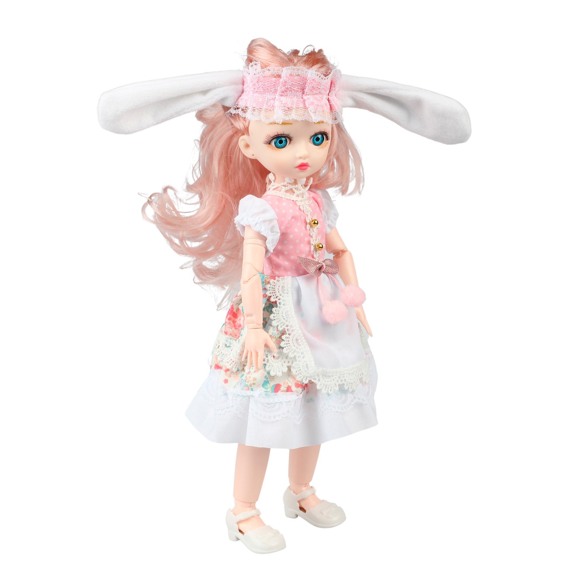 Комплект одежды для куклы Little Mania белый с розовым CDLM001-PIW - фото 3