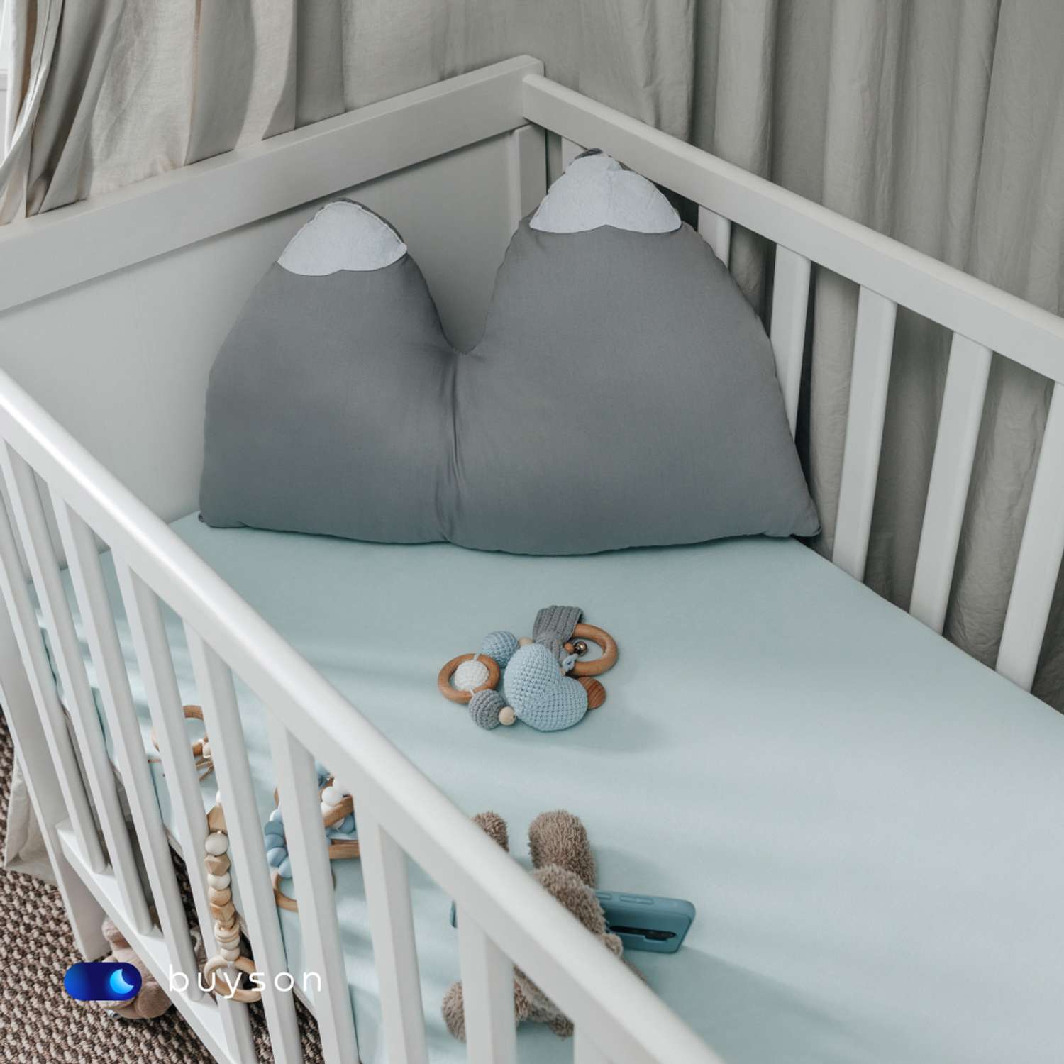 Матрас в кроватку buyson BuyJoy для новорожденных от 0 до 3 лет 120х60 см - фото 13
