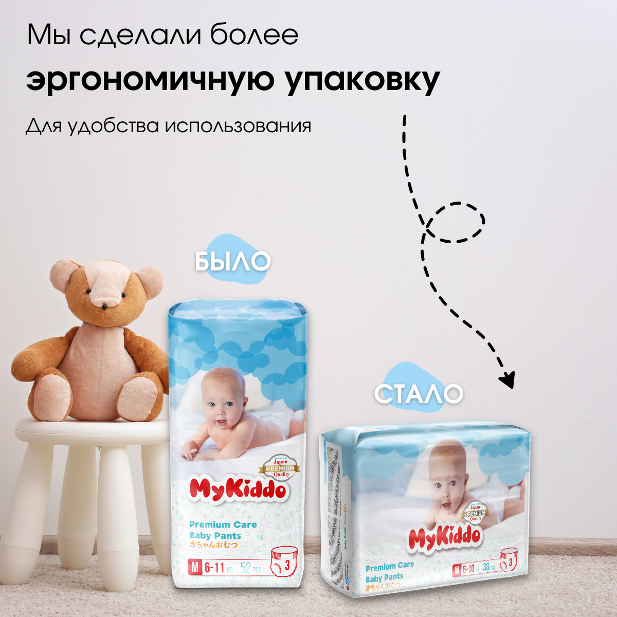 Подгузники-трусики MyKiddo Premium XXL 15-25 кг 4 упаковки по 32 шт - фото 9