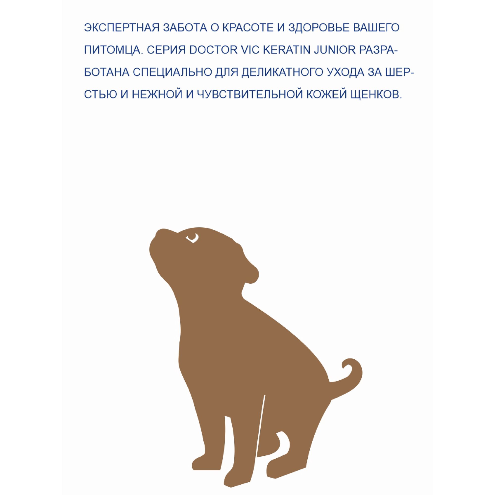 Шампунь-кондиционер для щенков Doctor VIC Professional с кератином и провитамином B5 200мл - фото 3