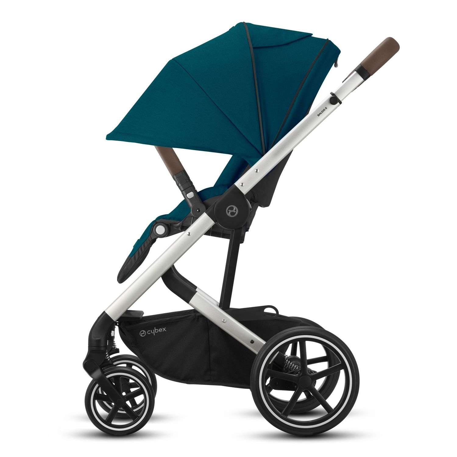 Коляска Cybex Balios S Lux SLV с дождевиком River Blue - фото 4