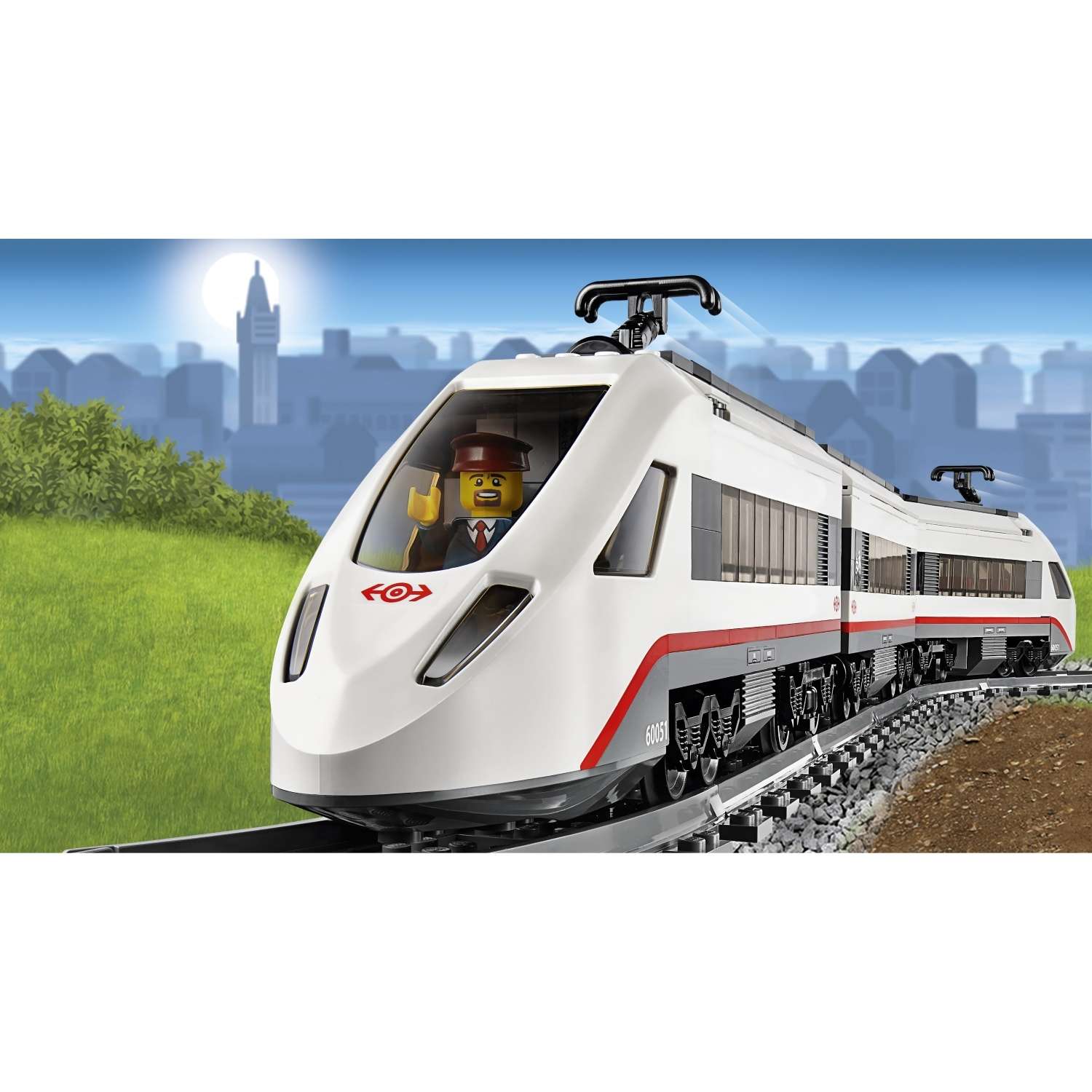 Конструктор LEGO City Trains Скоростной пассажирский поезд (60051) - фото 7