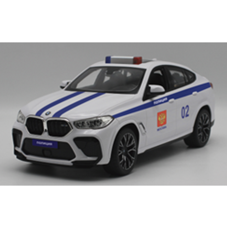 Машина Rastar РУ 1:14 BMW X6 Police Белая 99200P