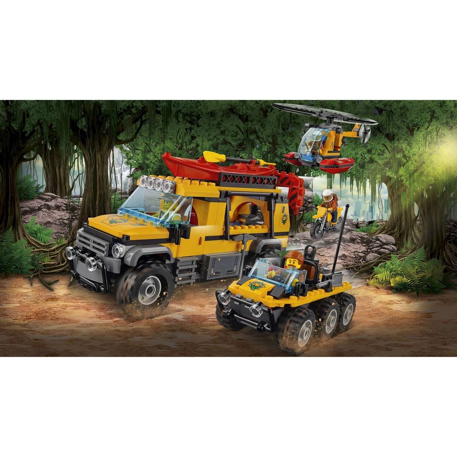 Конструктор LEGO City Jungle Explorers База исследователей джунглей (60161) - фото 7