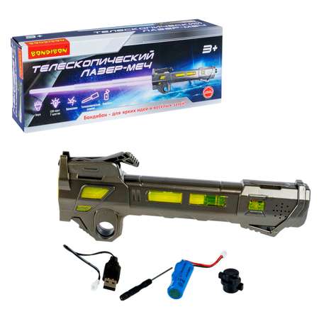 Оружие BONDIBON Лазер Меч с подсветкой и звуком 7 цветов