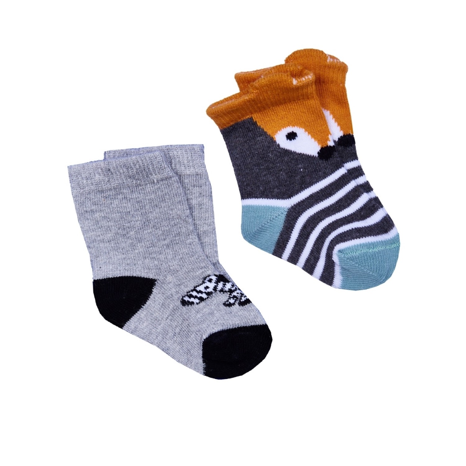 Носки Olay Socks ИMB-0205/2/меланж-черный/оранжевый - фото 1