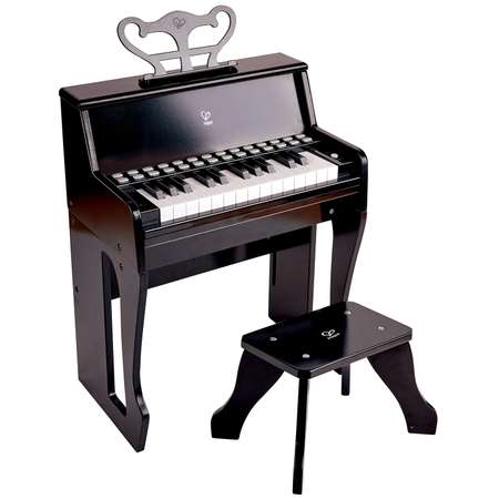 Музыкальная игрушка Hape Пианино с табуреткой цвет черный E0629_HP