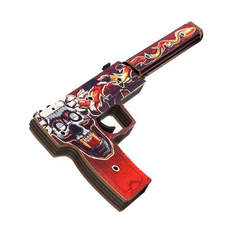 Игрушечный пистолет Go-Wood USP-S версия 1.6 Убийство Подтверждено деревянный резинкострел