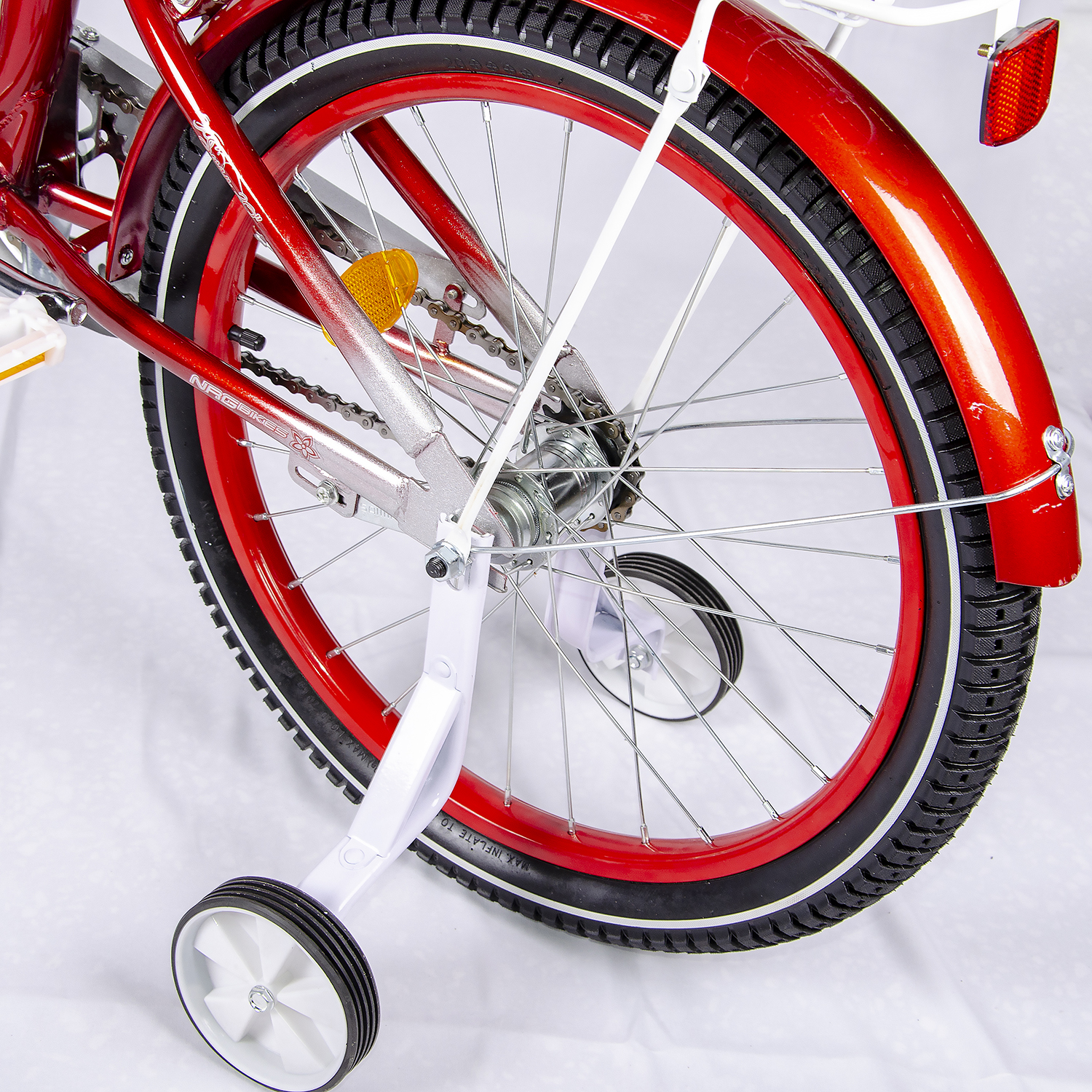 Велосипед NRG BIKES SWAN 20 red-silver - фото 4