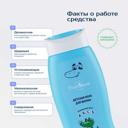 Пена для ванны Fliptopia Baby 250мл с 0месяцев