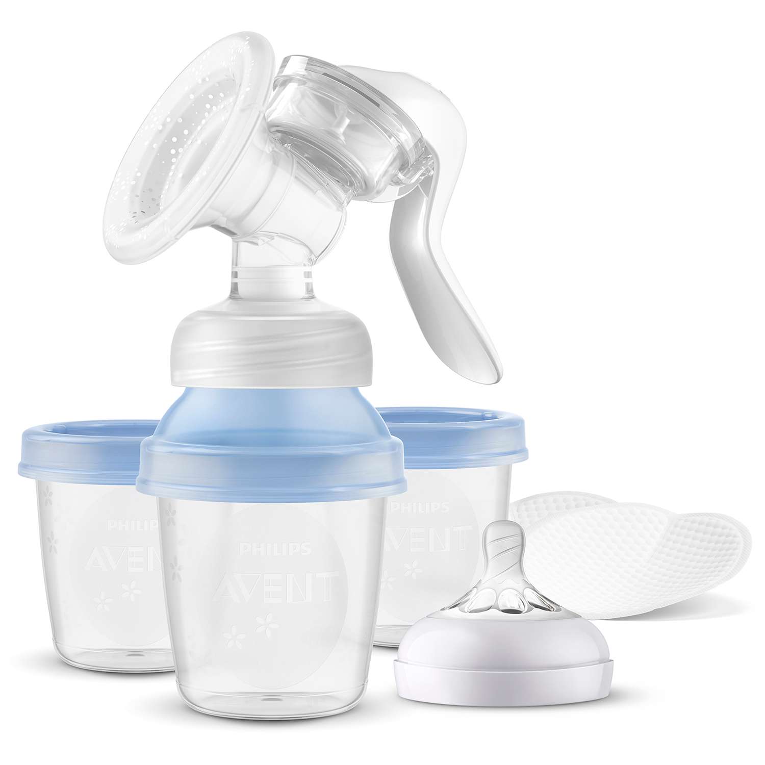 Молокоотсос Philips Avent с контейнерами ручной SCF430/13 - фото 1